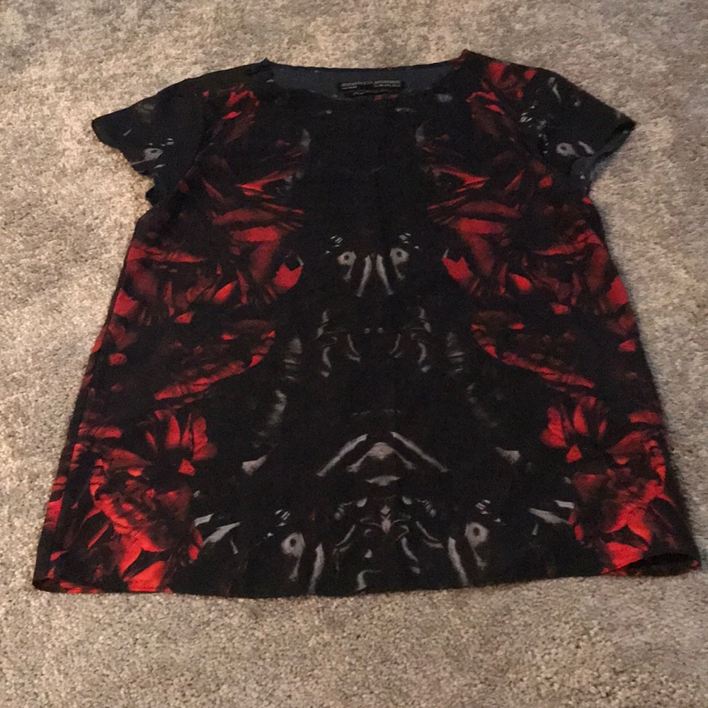 All Saints Top with zipper detail